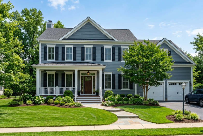 new siding installation on northern virginia home