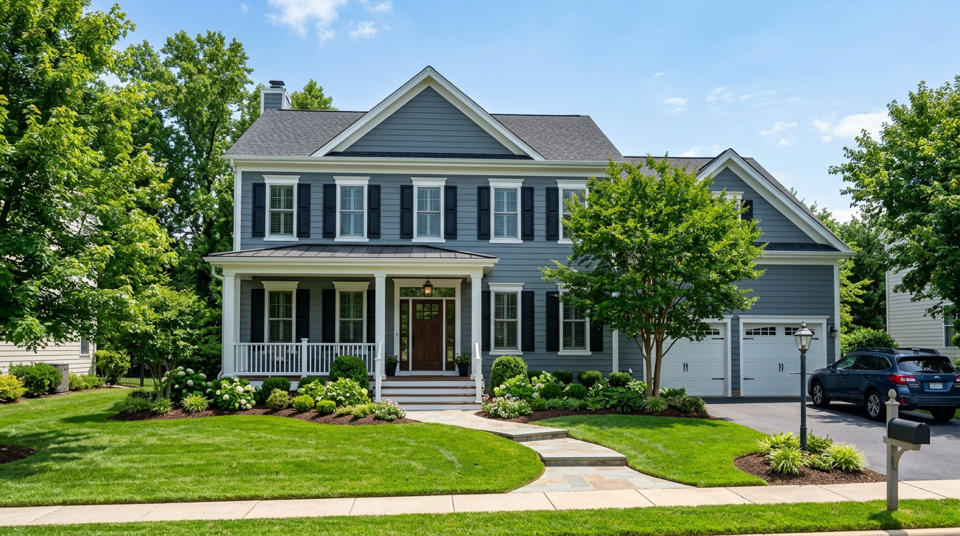 new siding installation on northern virginia home