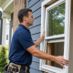 Window replacement cost in Northern Virginia - new vinyl window installation