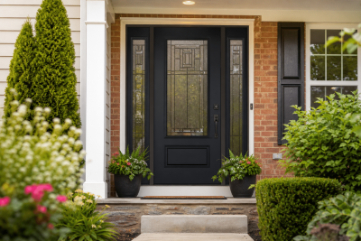 Entry door replacement cost in Northern Virginia for a new fiberglass front door